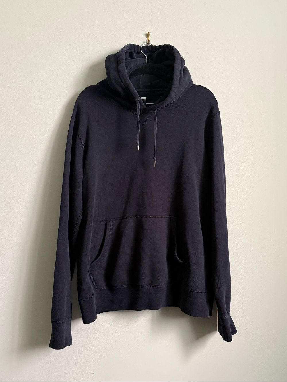 Uniqlo Men's Large L Navy Blue Oversized Pullover Hoodie Sweater